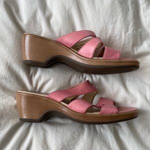 Dansko Dusty Pink Avril Wedges